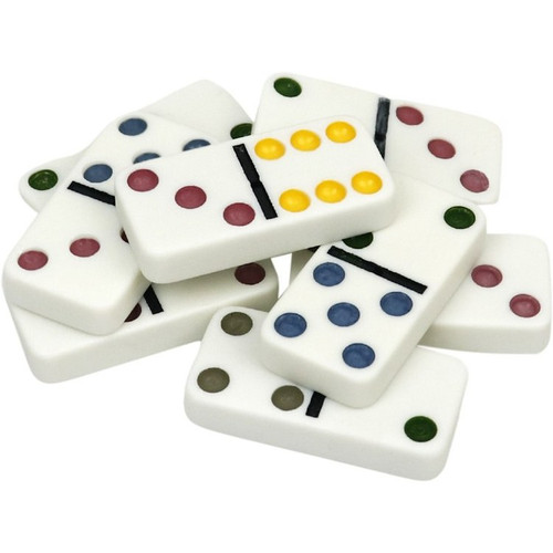 بازی فکری دومینو سرامیکی ۲۸ تکه جعبه فلزی